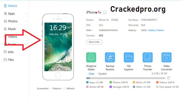 Download gratuito di crack di iTools