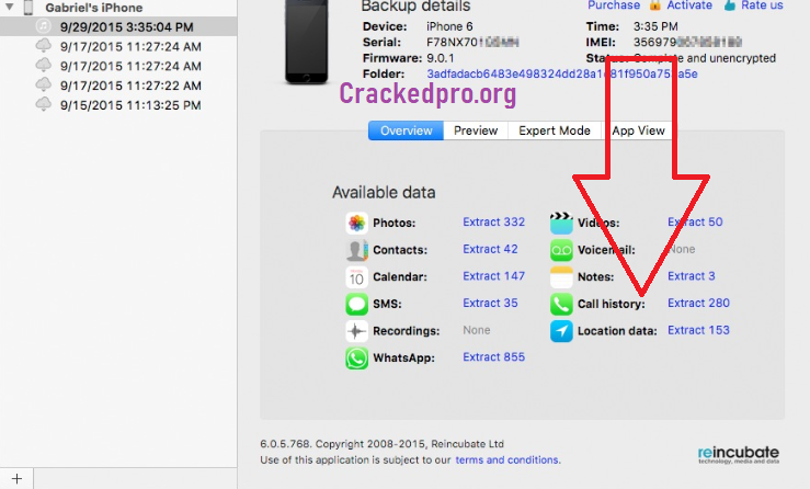 key cho iphone backup extractor mac
