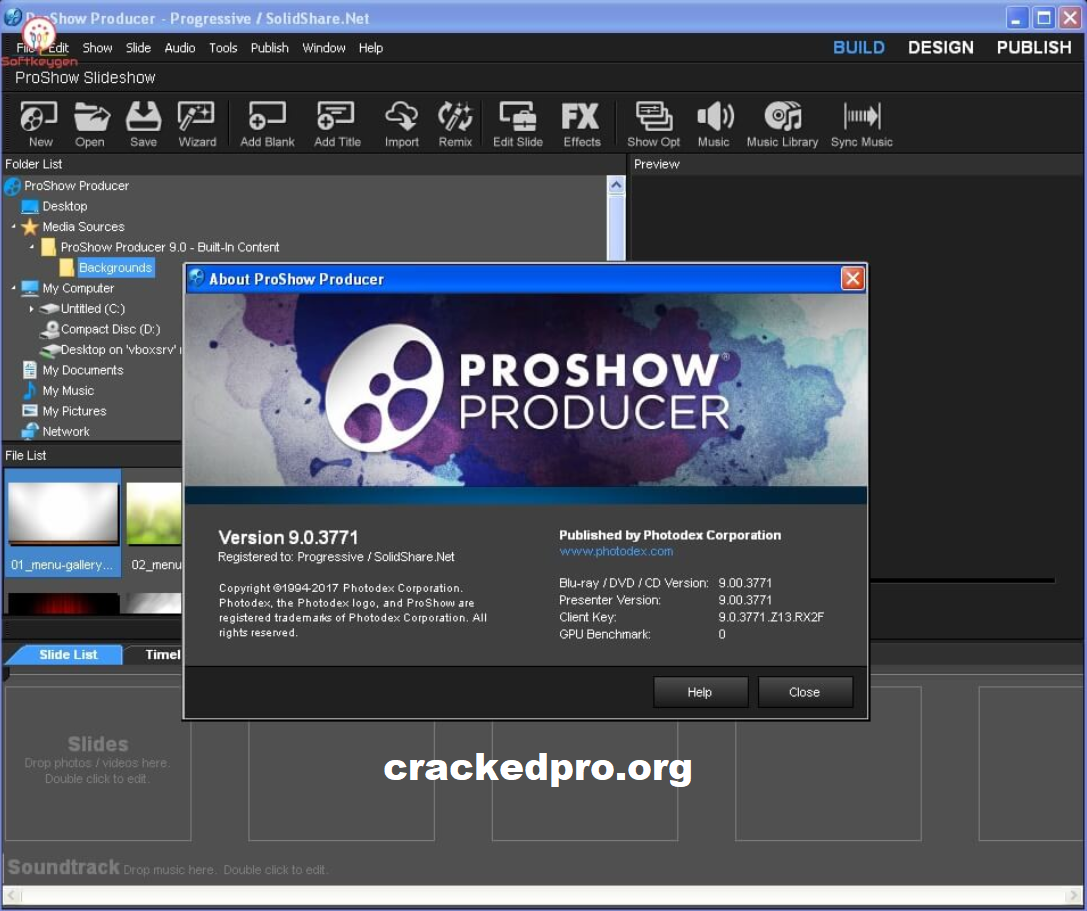 Crack do produtor ProShow